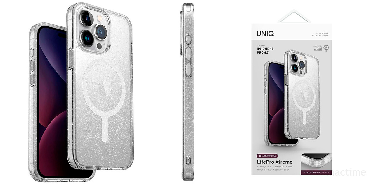 Прозрачный Чехол Uniq Lifepro Xtreme для iPhone 15 Pro Max с MagSafe